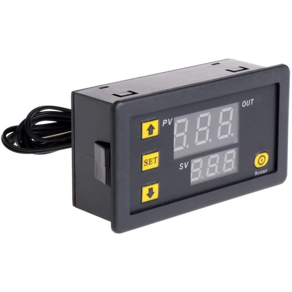 1PC W3230 AC110-220V Sondenleitung 20A Digitale Temperaturregelung LED-Anzeige Thermostat mit Heiz-/Kühlsteuergerät