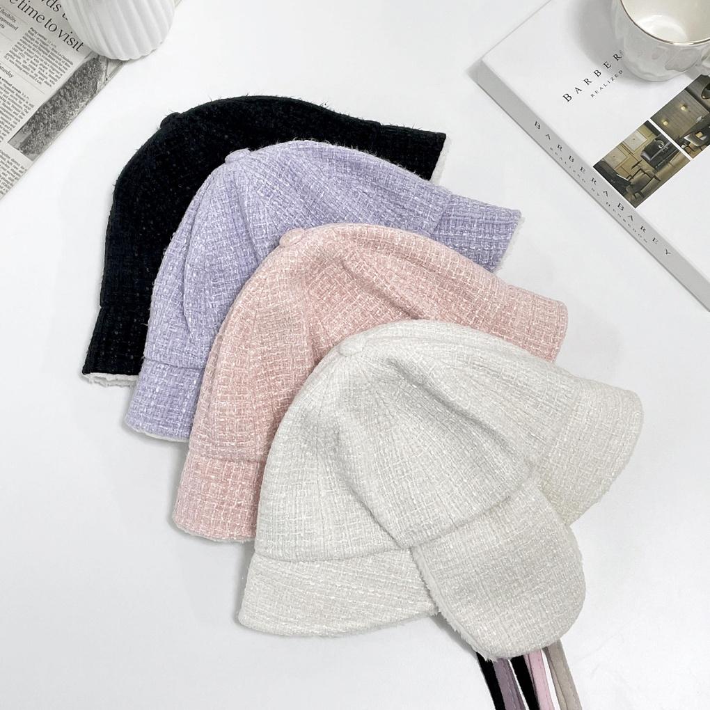 Women's and Men's Daily Tweed Earflap Bucket Hat