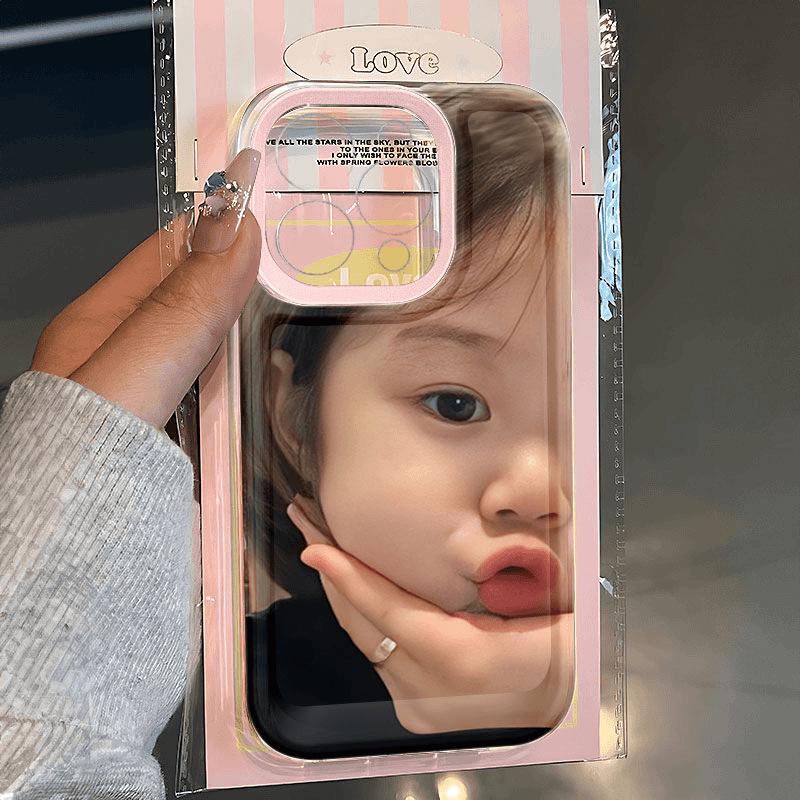 

Мягкий чехол Pouting Girl для iPhone 15/14/13/12 Pro Max, 11, XR, XS iPhone 6/6S