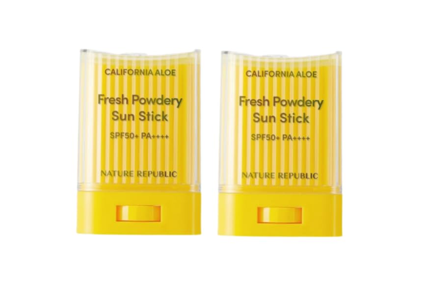 

of Nature Republic Powder UV Aloe Stick 24g x 2 Set Body Care Sunscreen [Set 2] SPF50+ PA++++