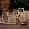 Children's Day Gift: Wooden Hourglass Pen Holder - Perfect for Students & Desktops