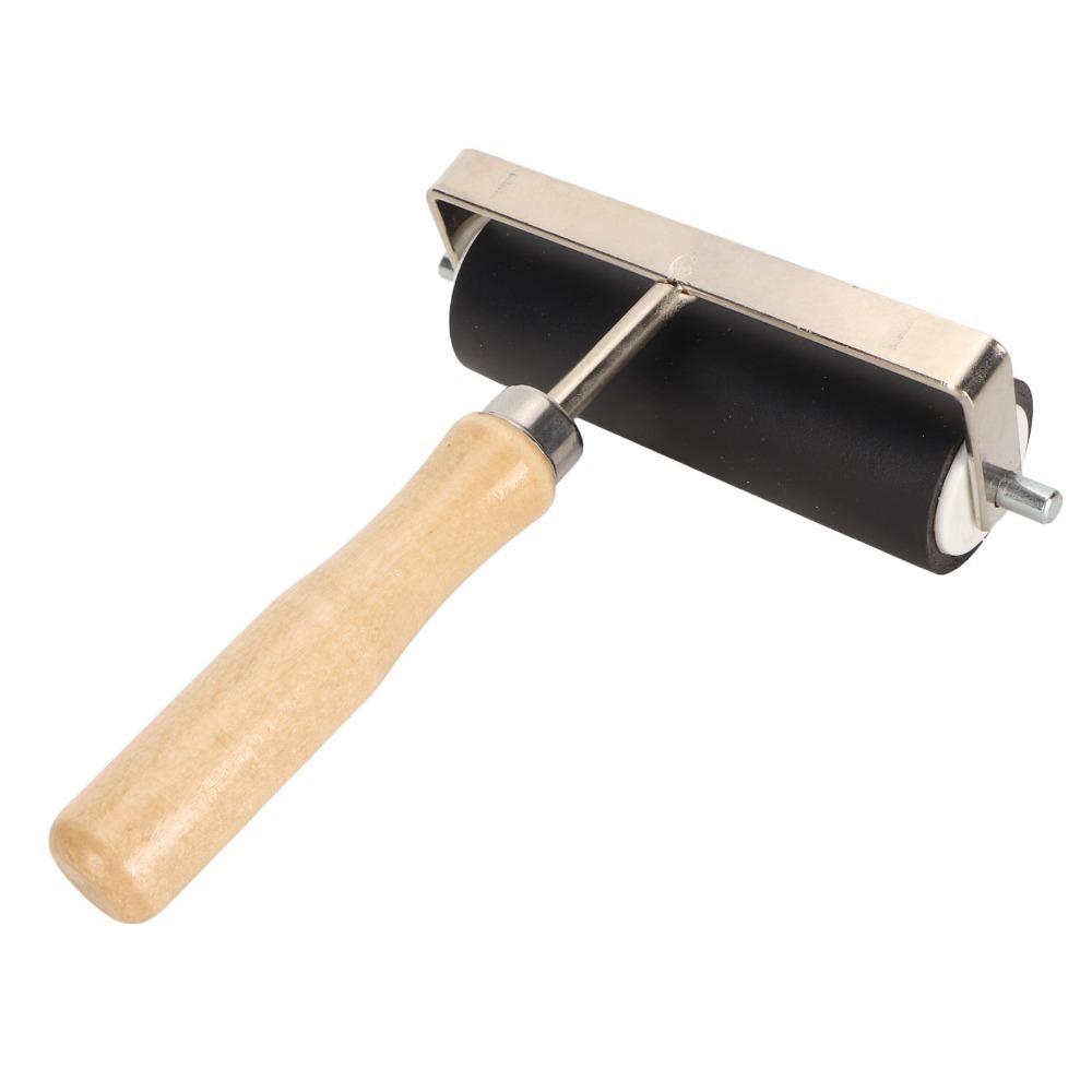 balanced hand-held feel Hard Rubber Printmaking Roller  Manual print production Rubber Brayer Roller