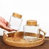 New Wide Mouth Transparent Honey Glass Jar - Thick Square Design for Bird's Nest and Jam