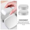 2Pcs Aluminum Soap Boxes Metal Containers Portable Soap Dishes Travel Case Sets Bathroom Products Household Merchandises Storage