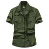 Men's Plus Size Casual Long-Sleeve Cotton Shirt - Spring/Autumn 2026 Collection