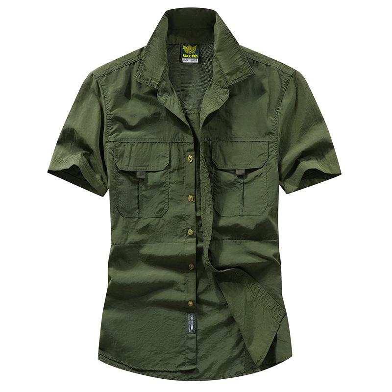 Men's Plus Size Casual Long-Sleeve Cotton Shirt - Spring/Autumn 2026 Collection