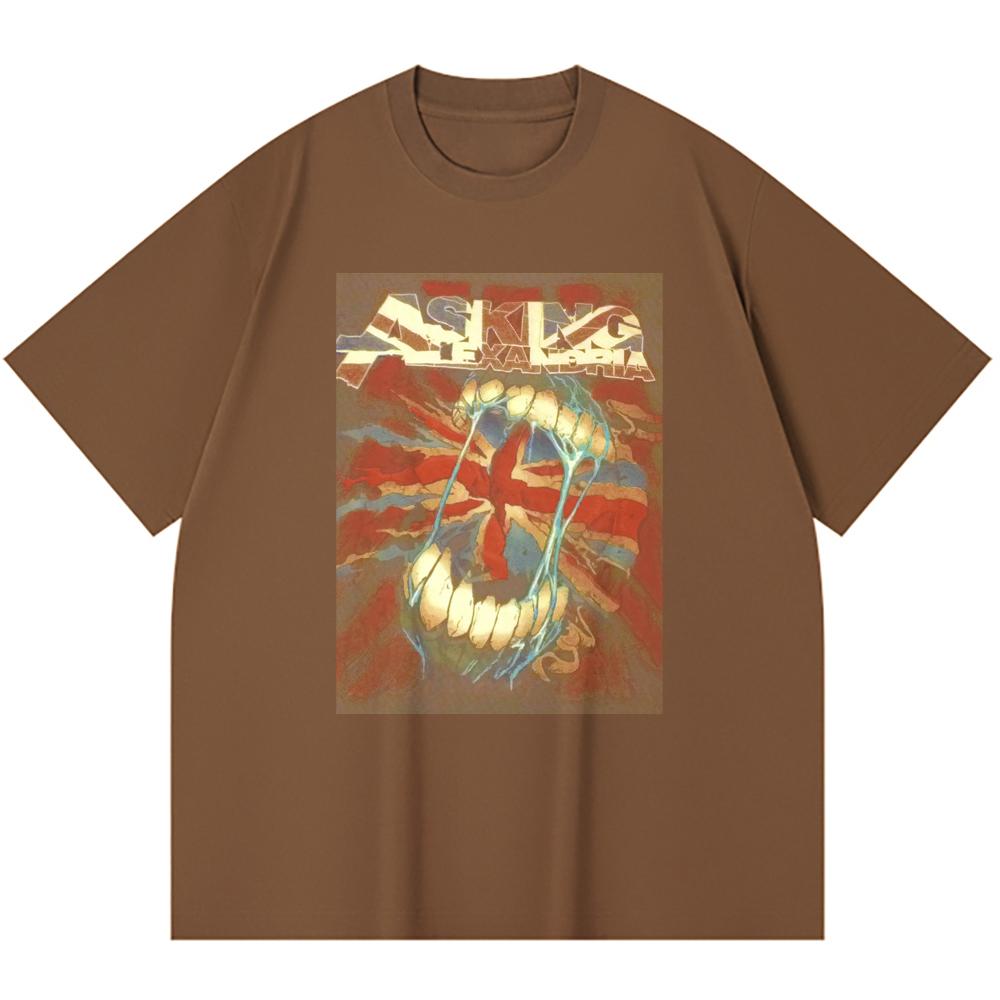 230 Gsm 100% Cotton Heavy Metal T-Shirt Rock Band Popular Music Print Unisex Heavy Cotton T Shirt