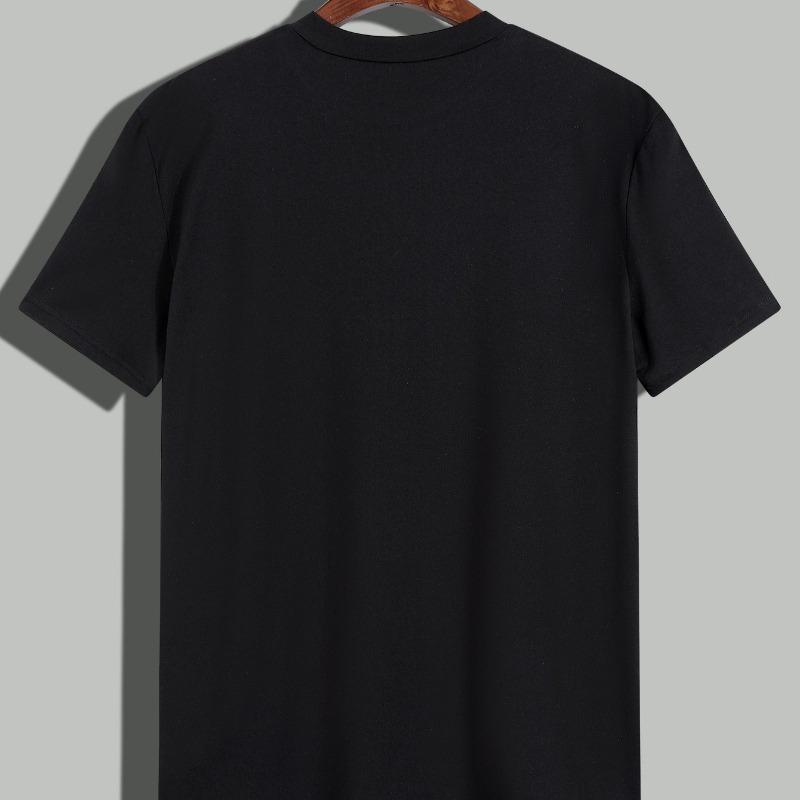 Anti-Fade Short Sleeve Tee for Men, Long-Lasting , Essential for Regular Use