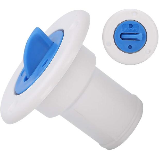 

Acouto Water Filler RV,Deck Water Filler Fill Flange for 1‑1/2in Hose Marine Boat RV Yacht Accessory