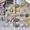 10 buc. Nasturi cusuți manual din metal Guofeng noi, mici, parfumați, inimă de vânt, din aliaj de fluturi, nasturi decorativi, nasturi pentru haine în formă specială