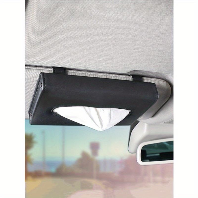1 pz Scatola Porta Fazzoletti per Parasole Auto in PU