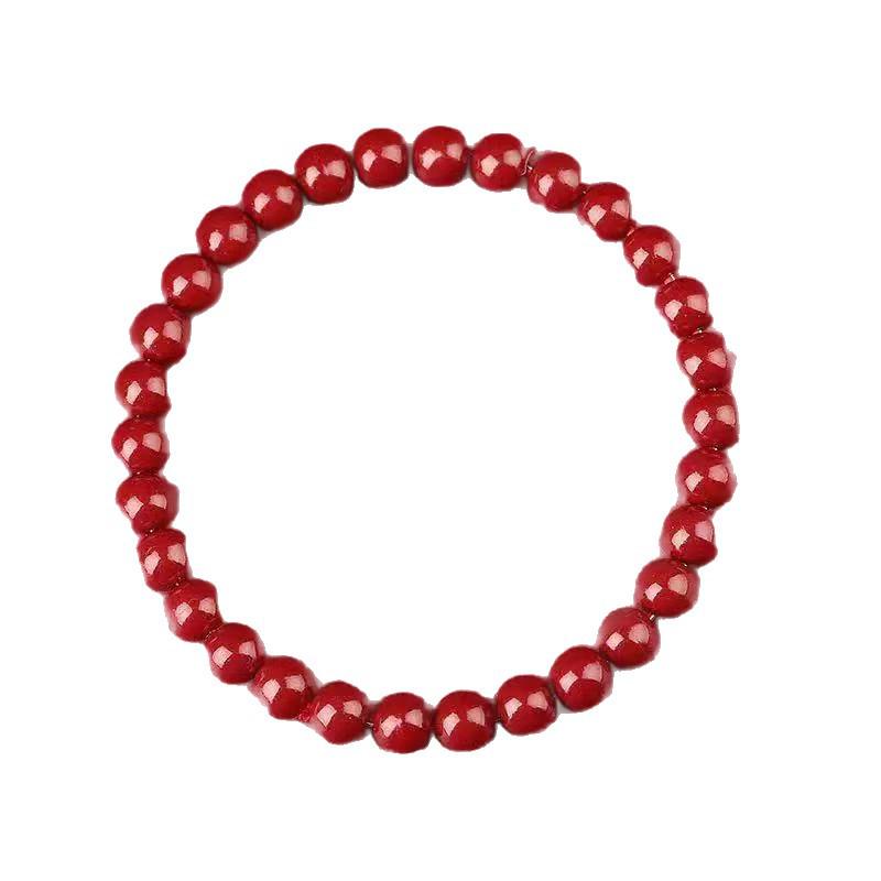 Purple Gold Cinnabar Koi Lucky Bracelet - Temperament & Personality Gift