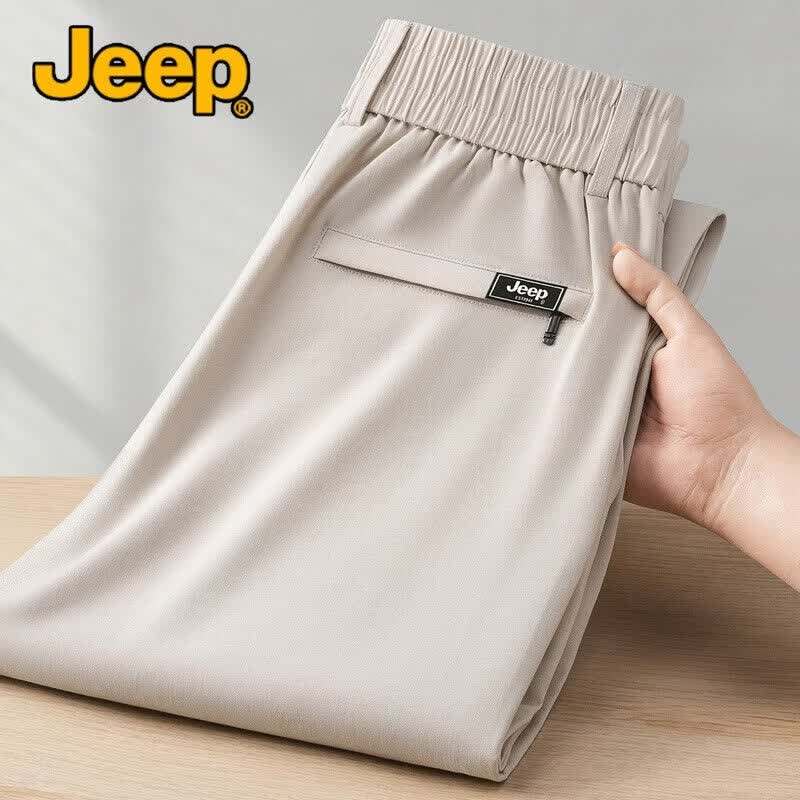 JEEP Men s Tencel Linen Blend Straight-Leg Casual Pants XL