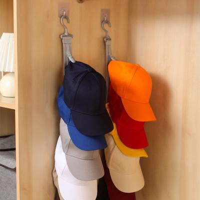Hat Organizer Display Hanging Rope Hat Storage Clips Wardrobe Hat Rack for Baseball Caps Hat Hanger for Closet Door and Bedroom