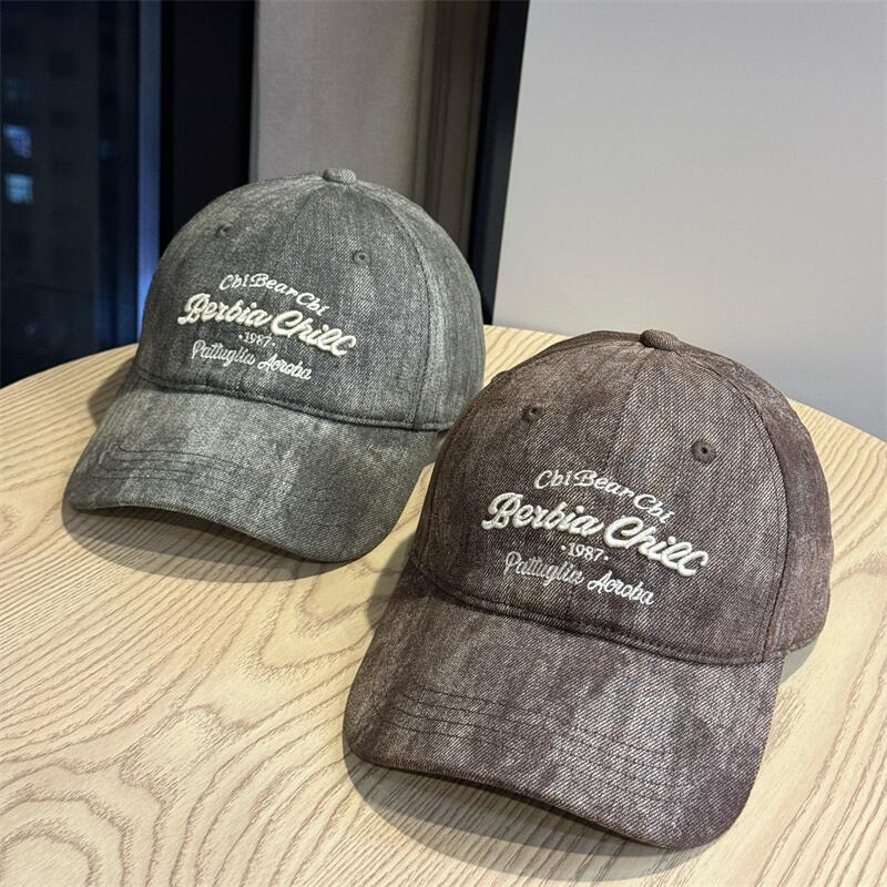 High quality American three-dimensional letter embroidered baseball cap for men and women couples autumn and winter versatile cap casual hat tide
