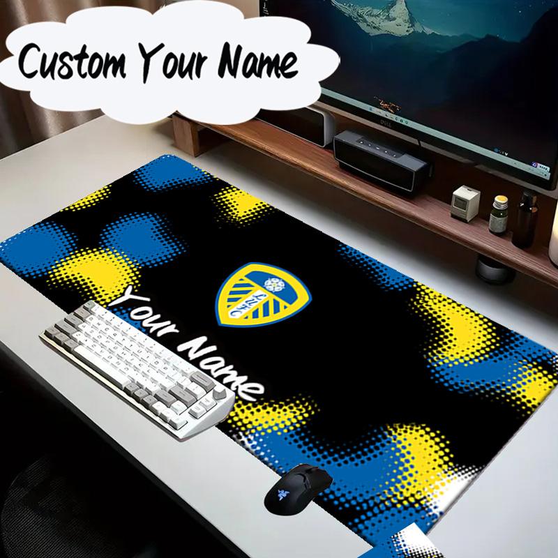 Custom Name Mouse pad Leeds United Crest Legacy Mouse Pad Desk Mat, Non-Slip Rubber Backer Pad For Computer Notebook Gaming Mouse Pad Birthday Gift