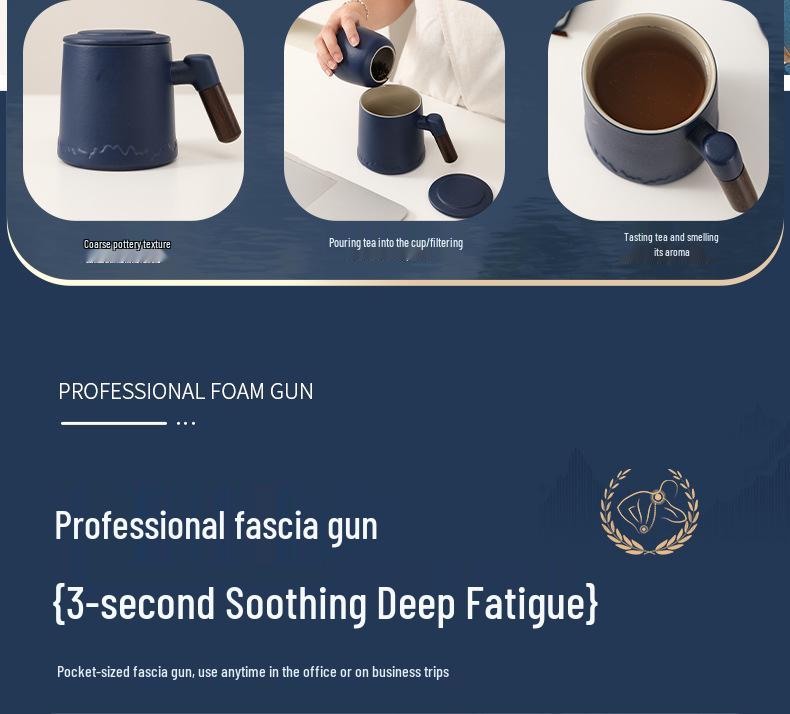 High-End Logo Tea Set for Company Meetings & Corporate Gifts