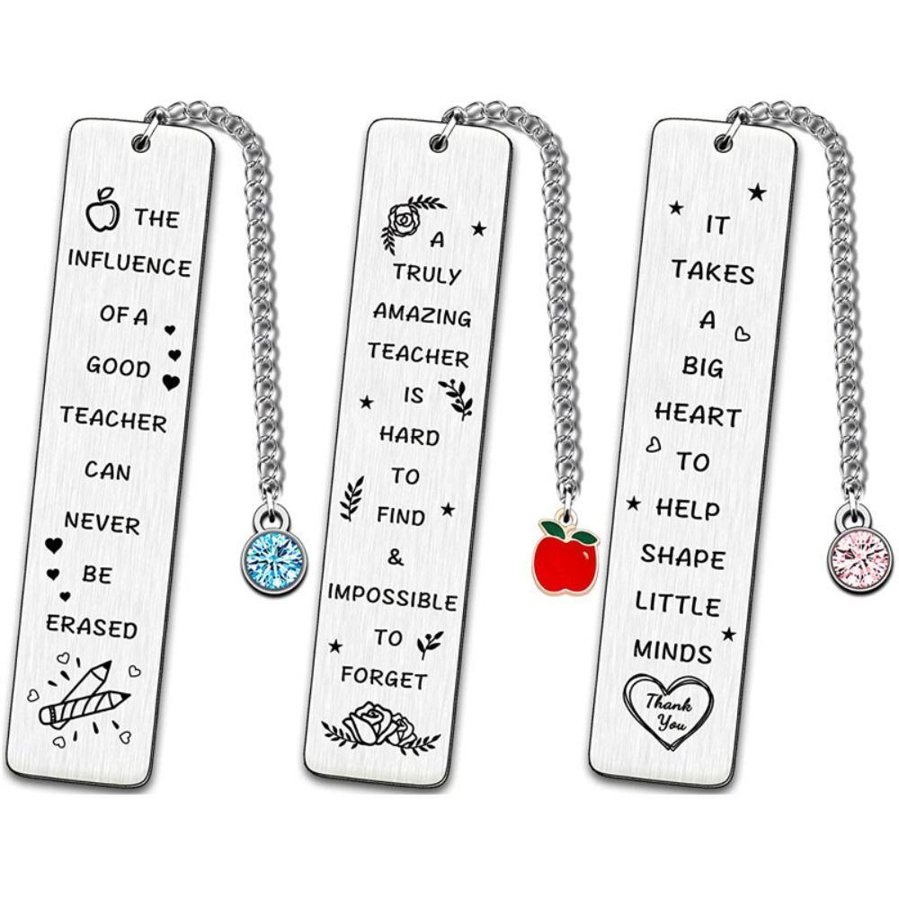 Bookmarks With Pendant Teaching Assistant Bookmarks Gifts for Teacher Assistant Nursery Bookmark