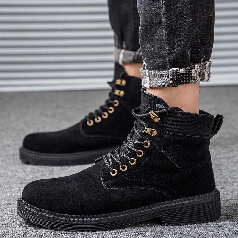 Martin boots summer breathable british high top shoes short boots medium top army boots spring 39