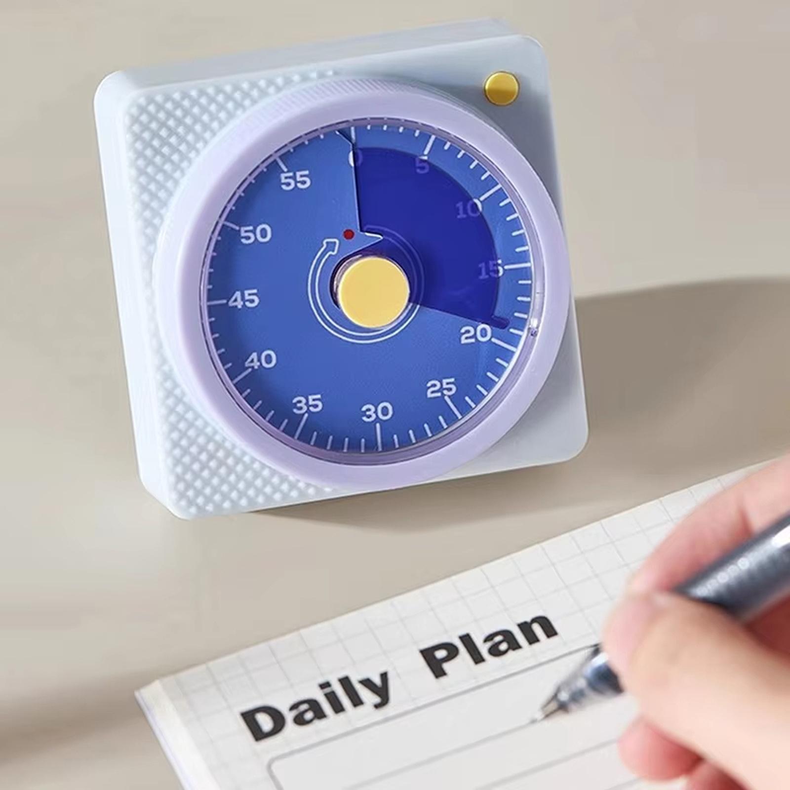 

Mechanical Kitchen Timer with Clear Dial and Audible Alert for Time Management Suitable for Students and Cooking Tasks Durable Plastic Construction one size фіолетовий