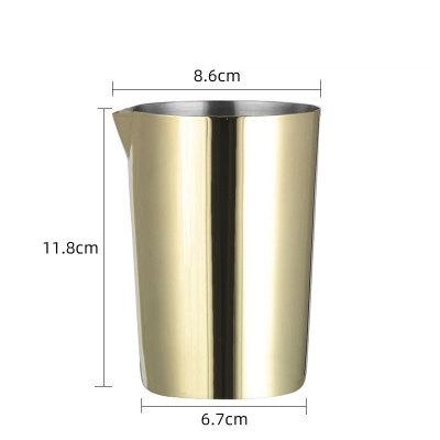 500ML Stainless Steel Cocktail Shaker Mixer Drink Mixing Glass Bartending Utensil Bar Cocktail Whisks Coffee Cup Stirring Tin