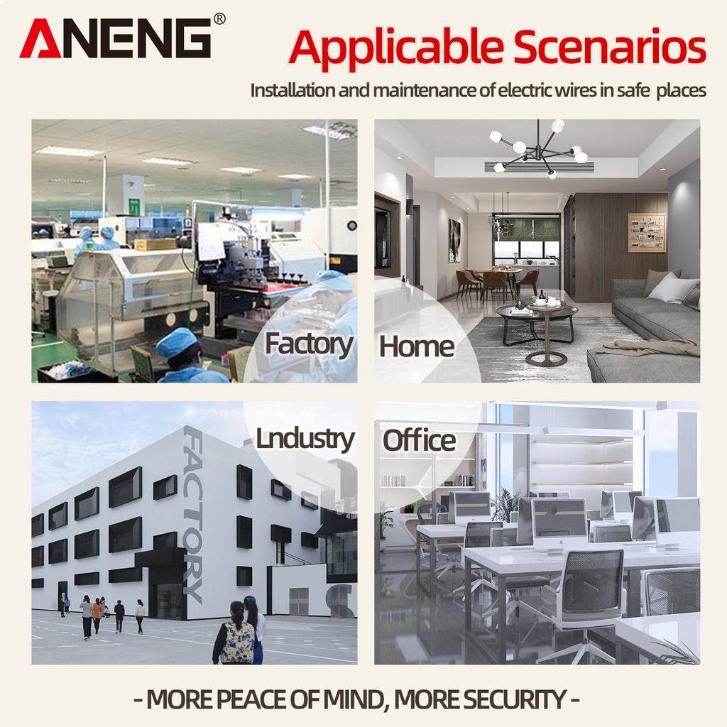 Aneng Çıkış Test Cihazı 250 V Hızlı Algılama Soket Test Cihazı Priz Dedektörü Kaçak Fiş Polaritesi