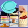 Round Silicone Layer Cake Mold Silicone Chocolate Mousse Cake Mould Layer Cake Round Mould DIY Dessert Cake Baking Tools
