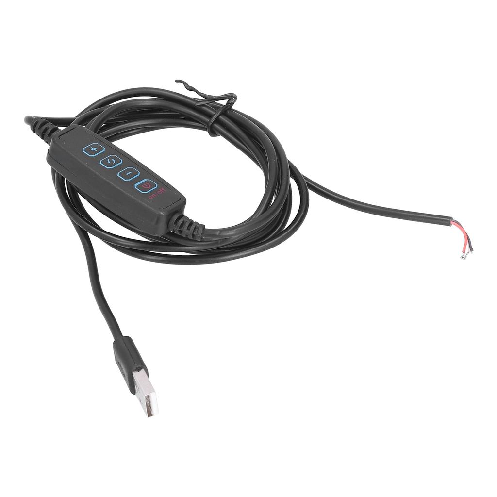 LED 2m Light Switch Cord Dimmable Universal USB Lamp Power Cord for 5V Lamp Outdoor Home