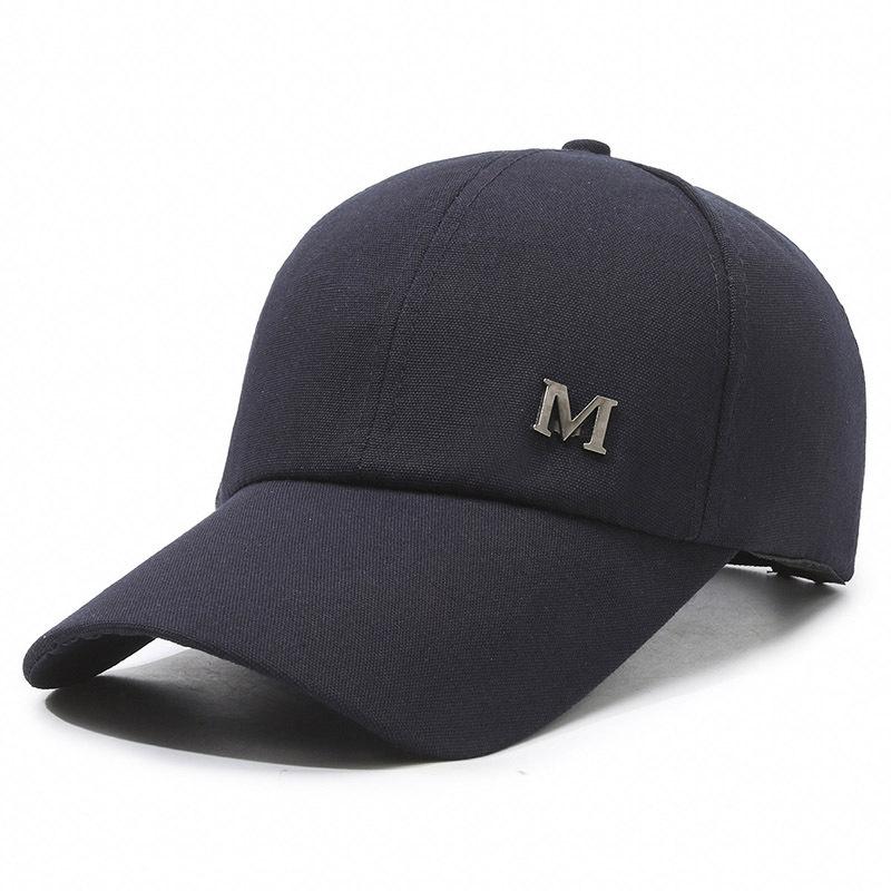 Hat Men'S Canvas M Standard Extended Brim Fashion Casual Versatile Baseball Cap Shade Sunscreen Cap