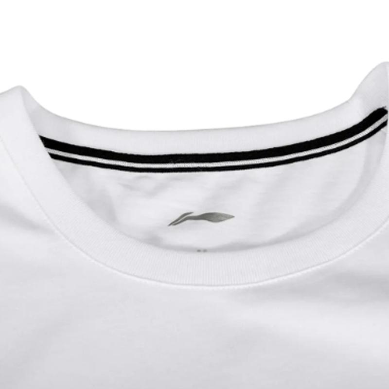Li Ning Letter Logo Print Comfortable Training Breathable Versatile Crew Neck Pullover Short Sleeve T-Shirt Casual Sports Suit YHST165-1+AKST593-7