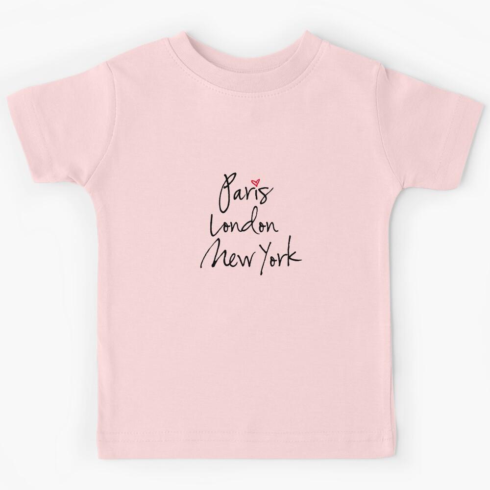 Paris, London, New York Kids T-Shirt 140