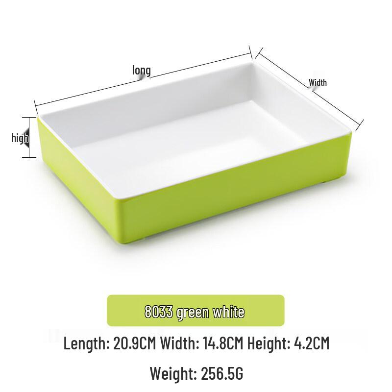 Hantuan 8033 Japanese Style Melamine Rectangular Serving Plates (10-Pack)