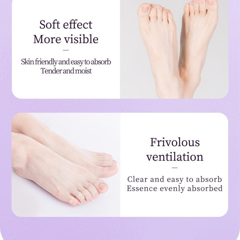 Lavender Foot Mask - Intense Moisturizing Treatment for Softening and Nourishing Dry Feet, Renewing Care