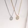 ANENJERY Square CZ Necklace for Women Cubic Zircon Clavicle Chain Elegant Necklaces Party Jewelry New