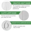 1Pcs Creative Light Shade Cloth Craft Lampshade Elegant Style Indoor Lamp Cover Decorative Table Lamp Shade Warm Room Lighting