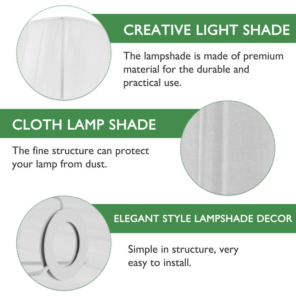 1Pcs Creative Light Shade Cloth Craft Lampshade Elegant Style Indoor Lamp Cover Decorative Table Lamp Shade Warm Room Lighting