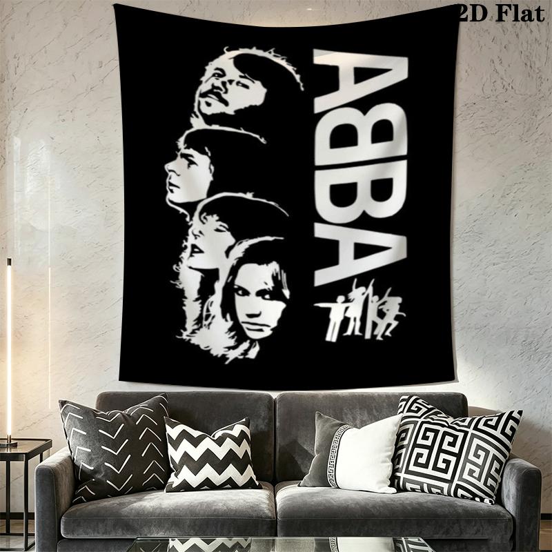 ABBA Wall Tapestry Aesthetic Wall Hanging Printed Fabric Blanket Decorative Tapestries for Bedroom Living Room Home Decor