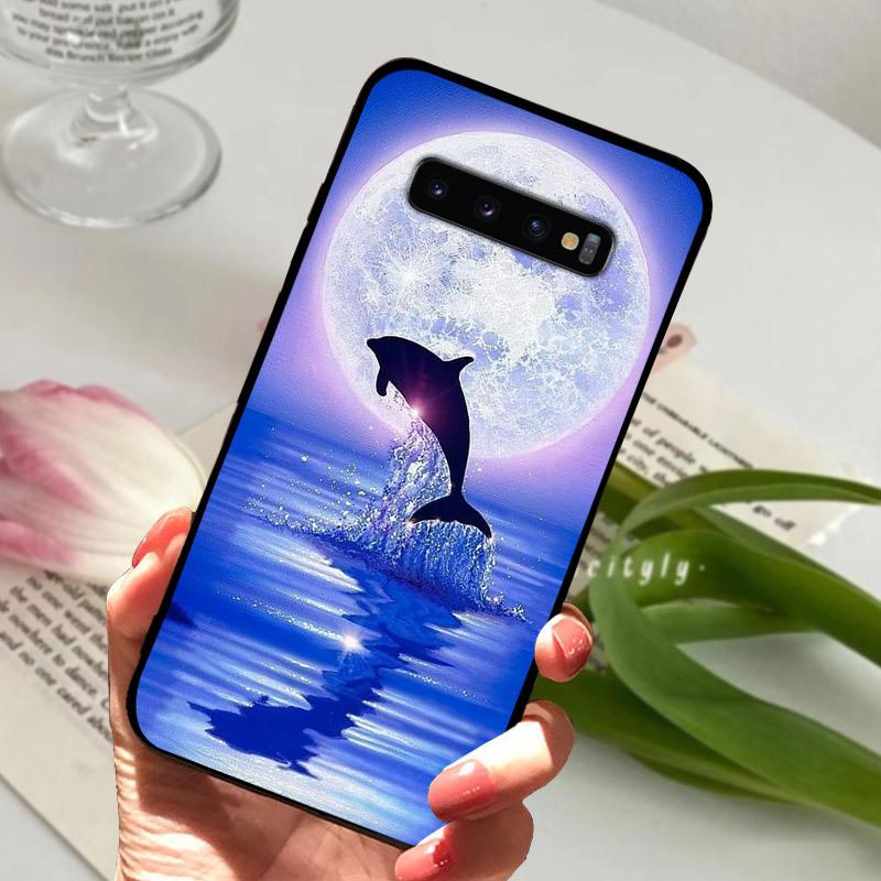 Case For Samsung S10 S10+ S10E Silicone Etui Fashion Painted Soft TPU Coque For Samsung Galaxy S10 S 10 Plus S10E Phone Cover