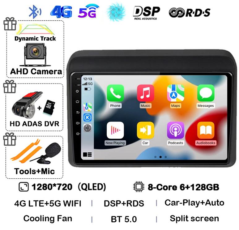 Android 14 Carplay Auto Stereo For Suzuki ERTIGA 2018 2019 2020 Car Radio Multimedia Video Player Car GPS 2 Din DVD 360 Camera