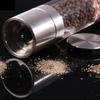 2 In 1 Dual Chambers Stainless Steal Sea Salt Pepper Grinder Adjustable Coarseness Spices Mill Seasoning Grinder