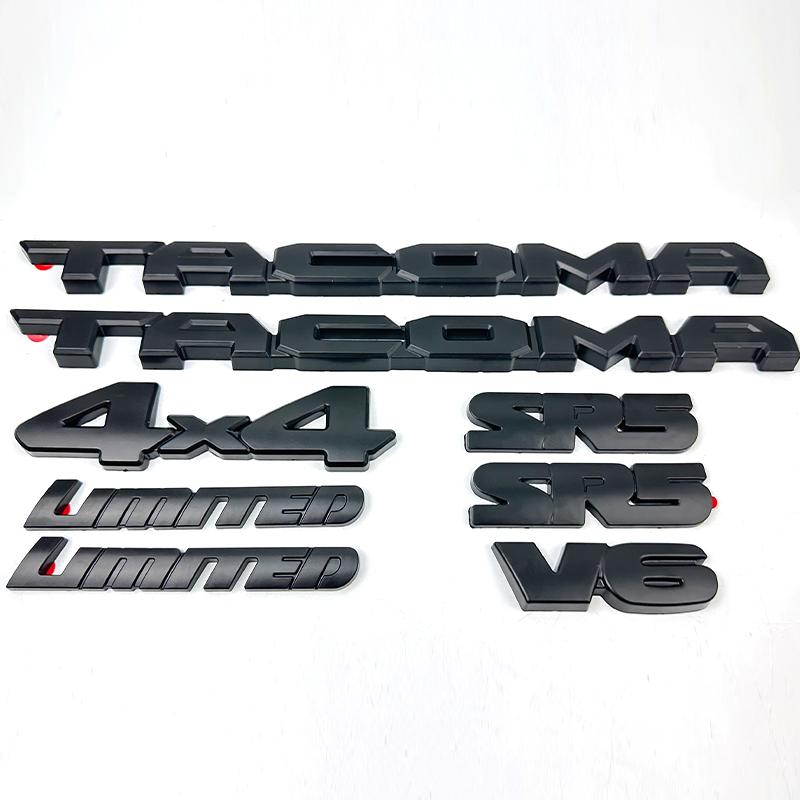 BBcp3 Suitable for Toyota TACOMA V6 Modified Matte Black Body Label Tacoma Overlay Car Sticker Pickup V6 LIMITED SR5 4X4 Coverage