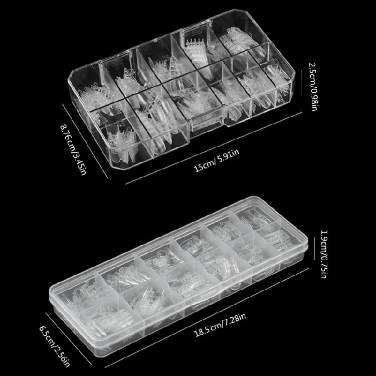 Clear Square Nail Tips for Acrylic Nails Long Nails Art Full Cover Easy To Apply