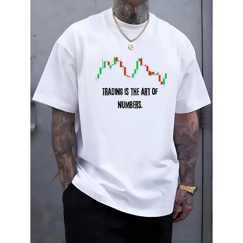 

European Size Summer Casual Round Neck T-Shirt with - Letter Print - Soft Comfortable Ribbed Collar & Plain Body - Non- Summer Essential S