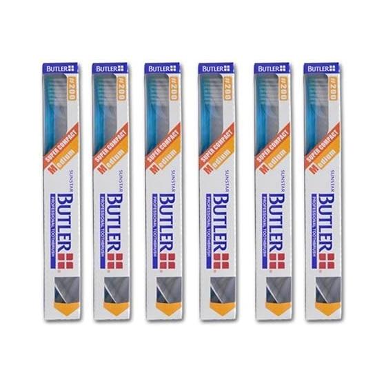 Butler Toothbrush 6 pieces #200 (Color is up to you) SUNSTAR BUTLER Toothbrush Dental exclusive product