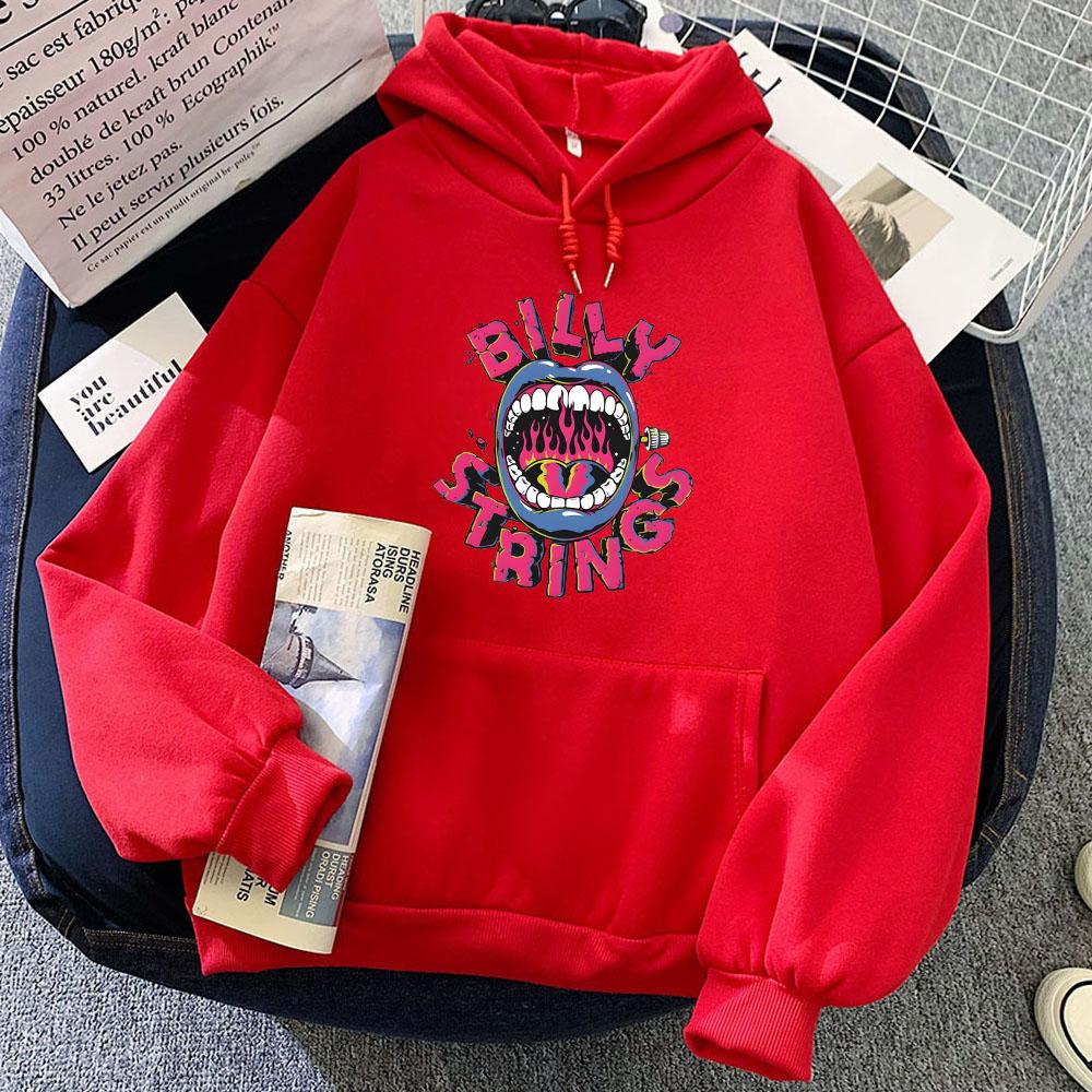 

Женская одежда Billy Strings Singer Printing Hoodies Fall Tour 2024 Hop Hop Sweatshirts Long Sleeve Hooded Warm Pullovers Female XXXL красный