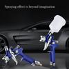 Professionelle HVLP-Spritzpistolen 0,8/1,0 mm Düse Mini 125 ccm Becher Spritzpistole Schwerkraft Airbrush Pneumatische Pistole zum Lackieren von Autos Aerograph