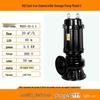 Basement WQ Cast Iron Submersible Sewage and Sludge Pump - Industrial High Head Water Pump