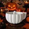 Dynamic Vortex Halloween Pumpkin Berry Swirl Bowl Large Capacity Quick Drain Automatic Fruit Washing Bowl Self-spinning