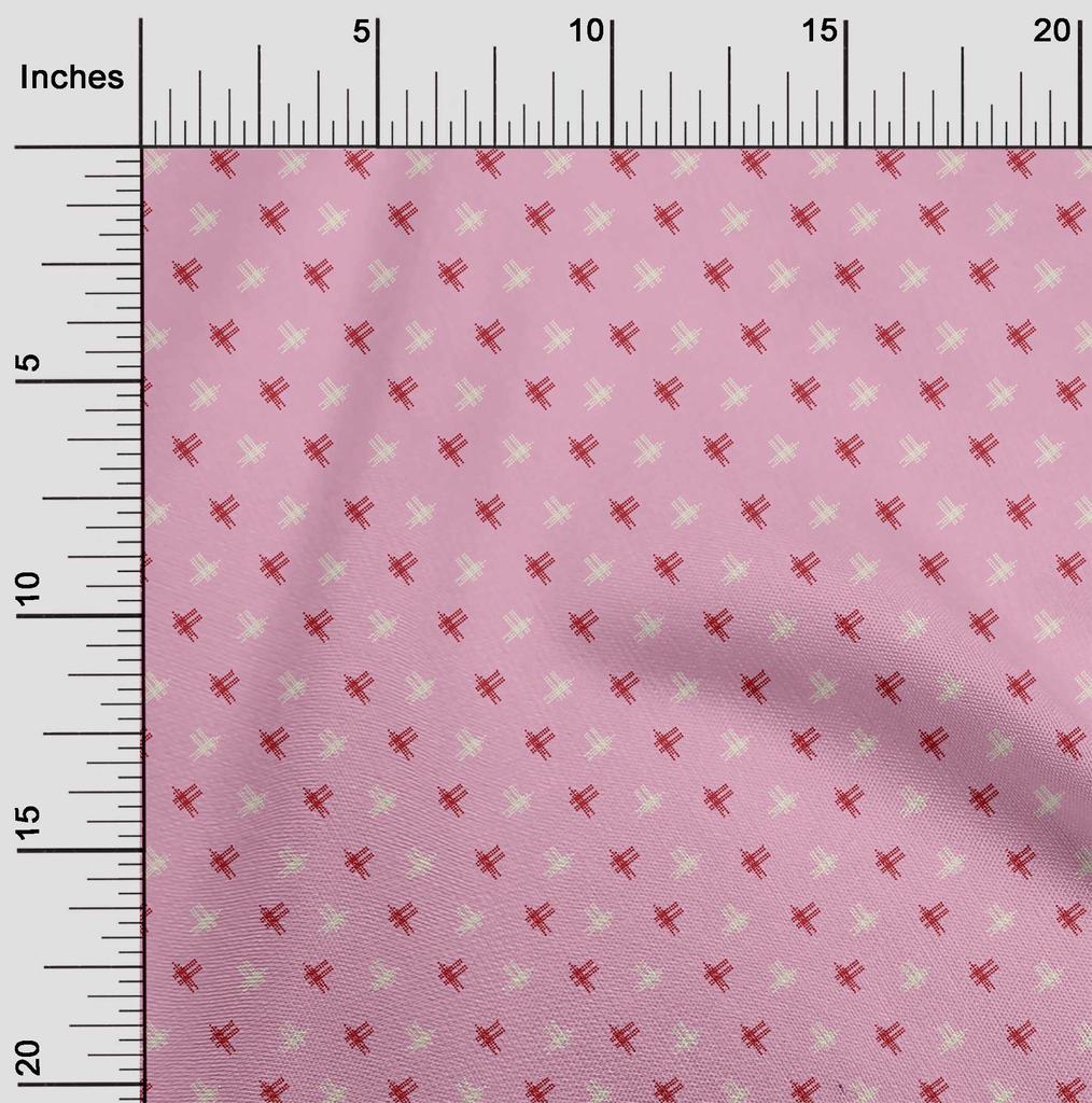 oneOone Cotton Flex Fabric Hash Sign Kasuri Print Fabric BTY 40 Inch Wide