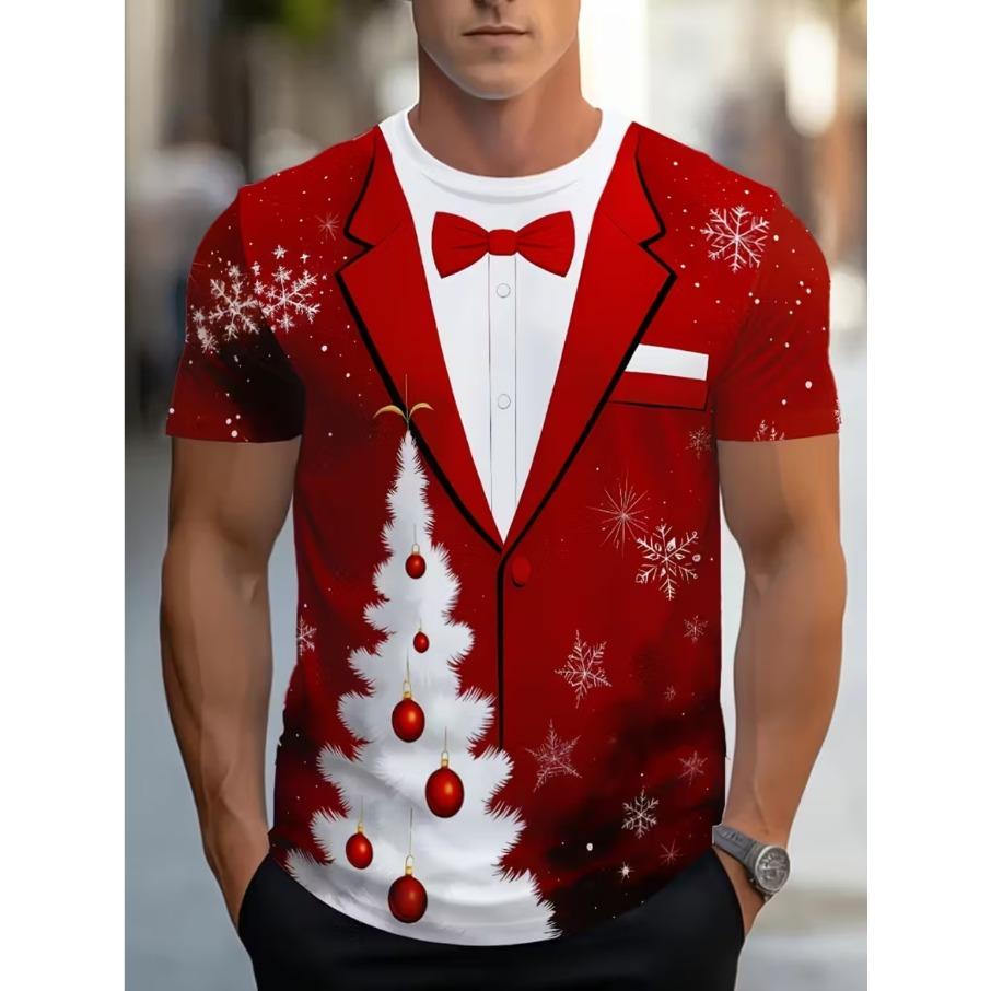 

Женская мужская футболка с коротким рукавом и круглым вырезом свободного кроя с 3D-принтом больших размеров XL-7XL XL